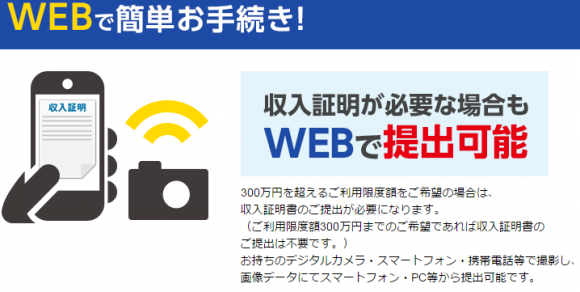 住信SBIネット銀行カードローン　収入証明書類　提出方法