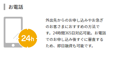アコム申し込み方法 電話